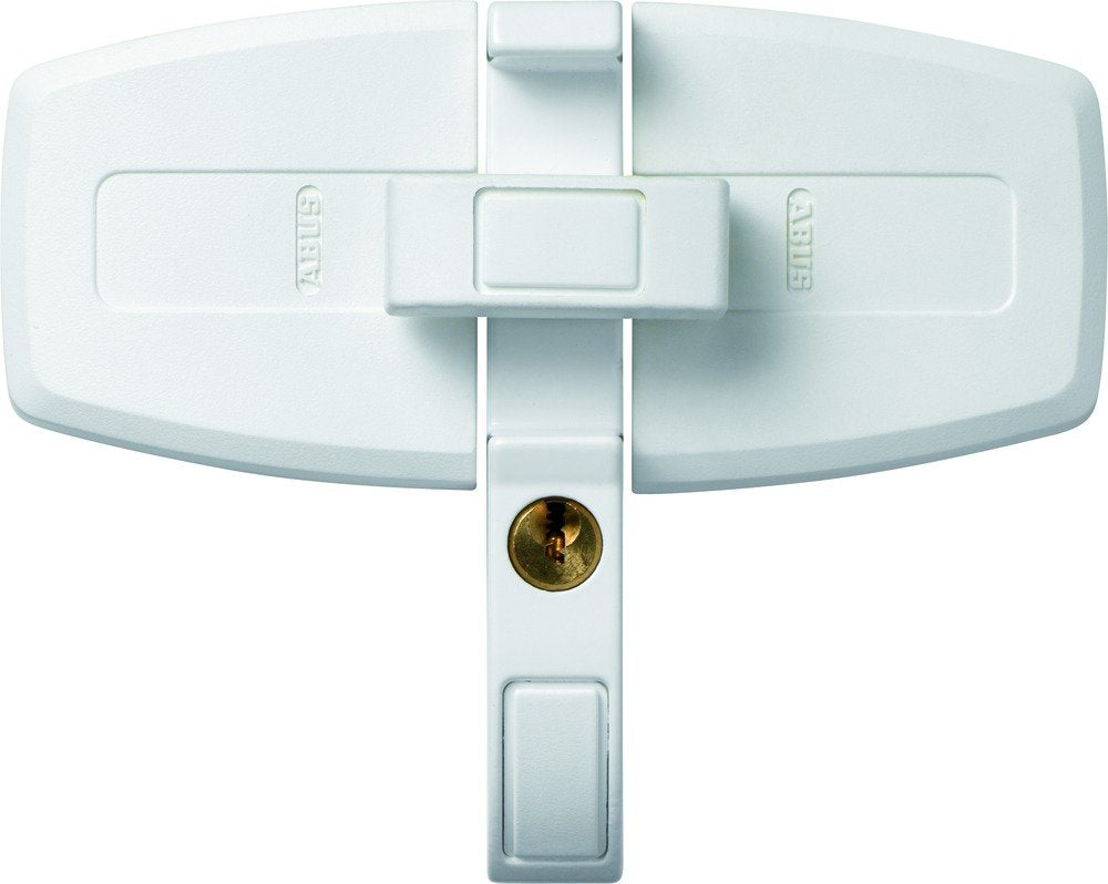 ABUS Fenster-Zusatzsicherung DFS95 AL0125 - Sicherung für Doppelflügelfenster, gleichschliessend - A
