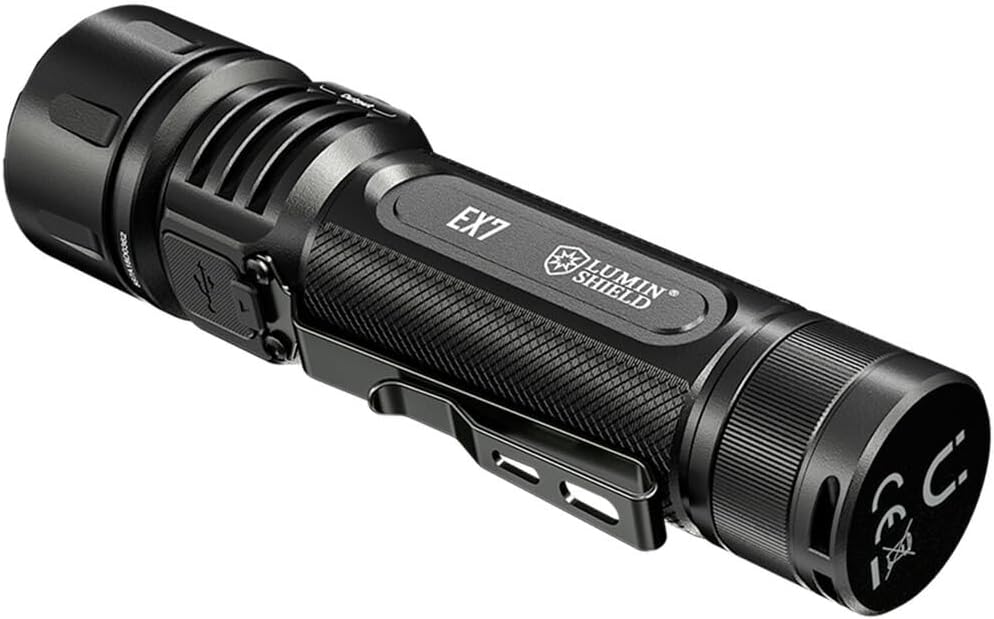 Nitecore EX7-6000 Lumen Flutlicht-Mix-betriebener USB-C-Akku, Schwarz