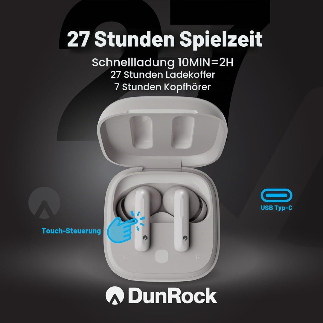 Bubble In-Ear Bluetooth 5.3 Kopfhörer – Kabellose Ohrhörer mit ANC, Transparenzmodus, App-Steuerung,