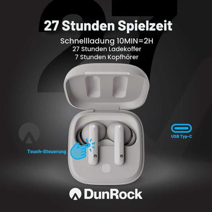 Bubble In-Ear Bluetooth 5.3 Kopfhörer – Kabellose Ohrhörer mit ANC, Transparenzmodus, App-Steuerung,