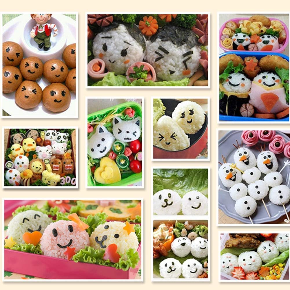 1 x Cartoon-Laver-Seetang-Nori-Ausstecher, Onigiri-Stanzstempel, DIY, Babymahlzeit, lächelndes Gesic