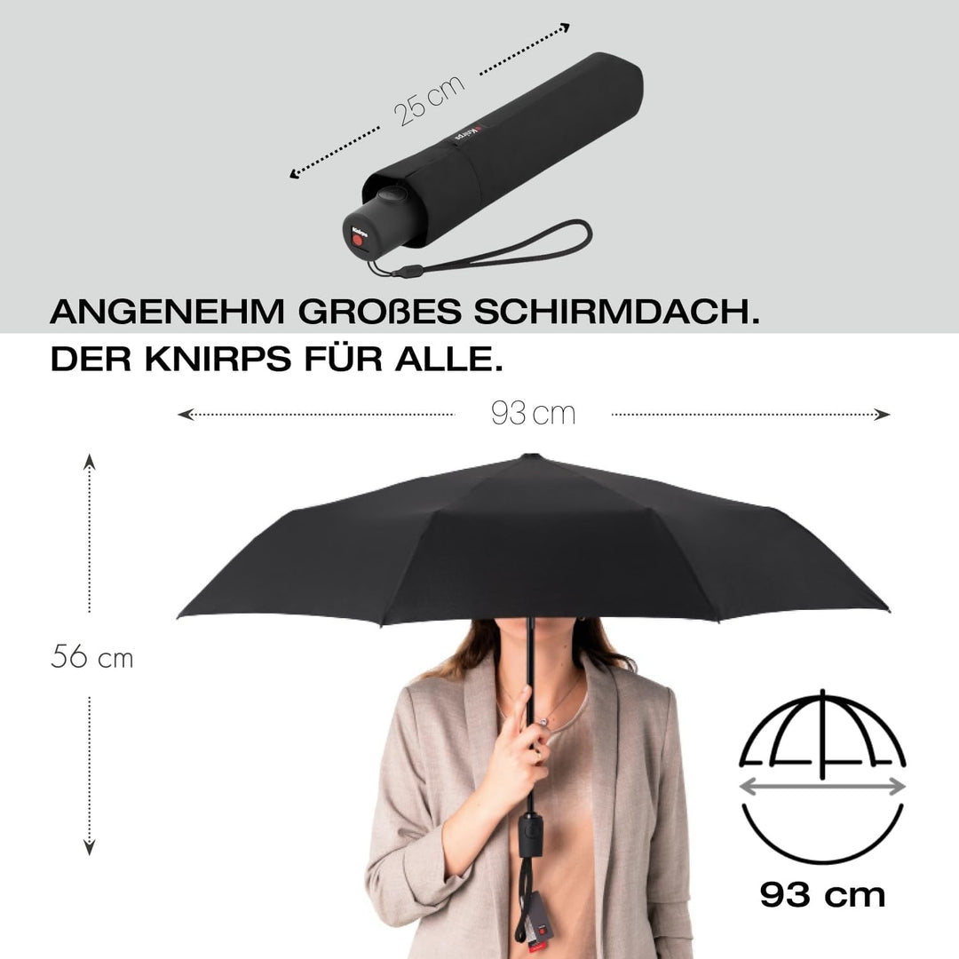 Knirps C.250 Light Duomatic Taschenschirm Automatik Reiseschirm windstabil Navy, Navy