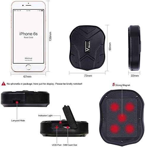 4G Auto GPS Tracker App für Android und iPhone, GPS Tracker geeignet für Autos/LKWs/Motorräder, GPS
