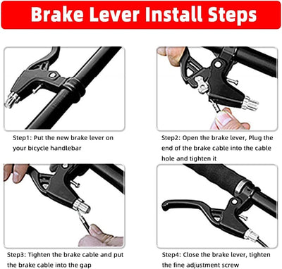 FOMTOR Fahrradbremsen Set V Brake Set, Fahrrad Bremsen Set, Fahrradbremsen mit Bremskabeln und Brems