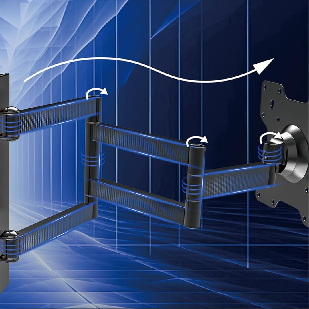 DQ Rotate XL 70 cm, Wandhalterung TV, bis 25 kg, VESA max.200x200mm Schwarz 70 cm / 25 kg Schwarz, 7
