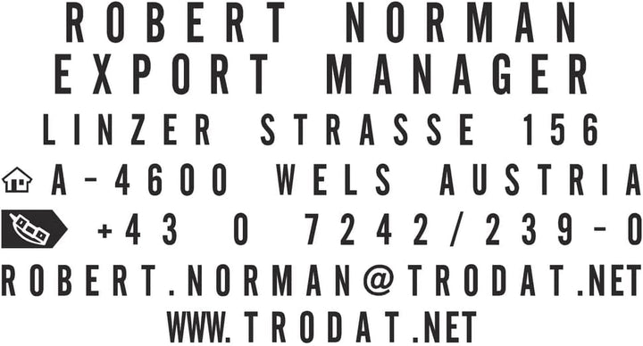 Trodat Printy 4928 typo Textstempel zum Selbersetzen, selbstfärbend, 7-zeilig, Abdruckfarbe Schwarz