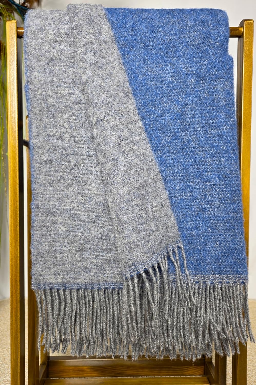 Wolldecke 100% Schurwolle Wohndecke in versch. Farben 140 x 200 cm Tagesdecke Schurwolldecke Woll-Pl