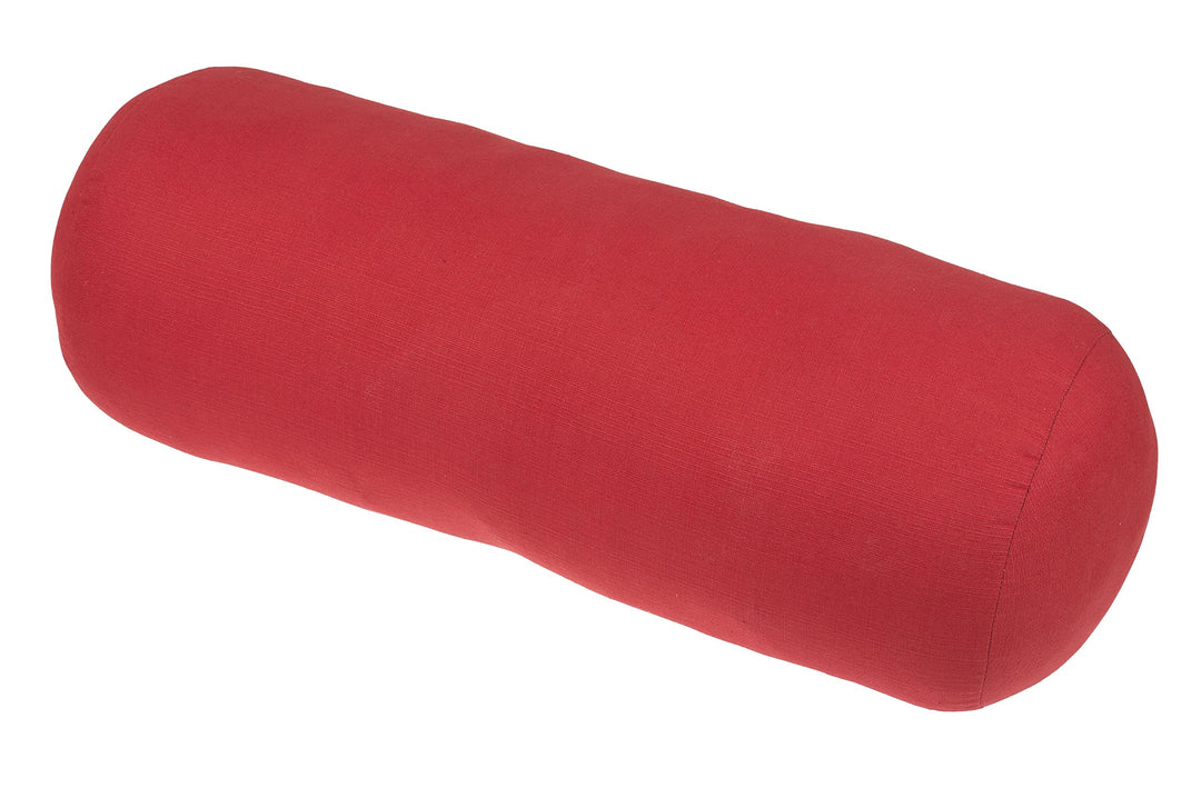 Kissen Rolle 70 x 25cm, Feste Yogarolle mit Füllung aus Kapok, Bolster für Pilates und Yoga, Baumwol