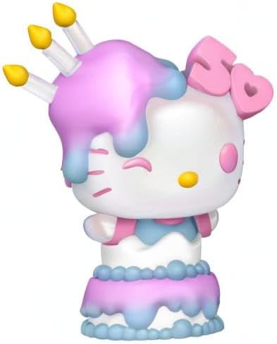 Funko POP! Sanrio: Hello Kitty 50th - Hello Kitty In Cake - Sammelfigur aus Vinyl - Offizielle Merch