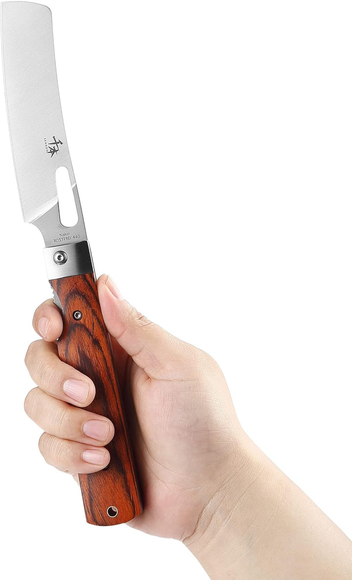 SENBON 440A Camping Kochmesser Edelstahl Ultrascharfes japanisches stil faltbares Küchenmesser Obstm