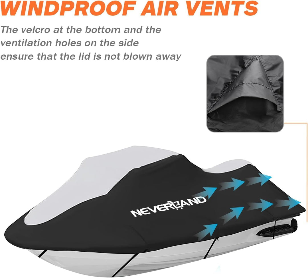 Jet Ski Bootsabdeckung Neverland 210D Bootspersenning Jet Ski Cover wasserdichte Motorbootabdeckung