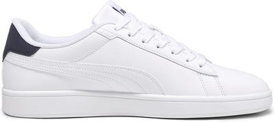 PUMA Unisex Smash 3.0 L Sneaker 39 EU Puma White Puma Navy Puma Gold, 39 EU Puma White Puma Navy Pum