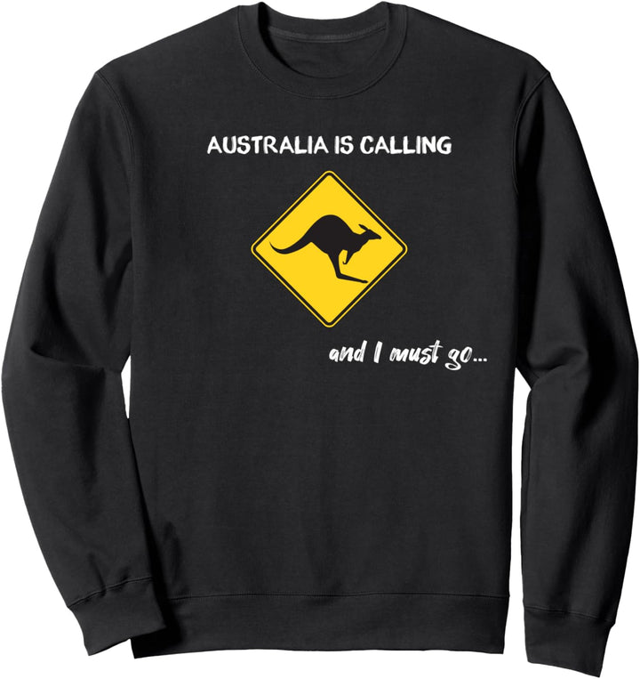 Australia is calling | Australien Känguru Backpacker Sweatshirt