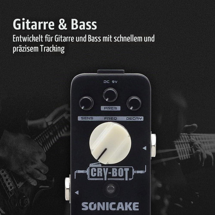 SONICAKE Auto Wah Pedal Cry Bot Hüllkurvenfilter Funky Bass Gitarre Effektpedal, Auto Wah