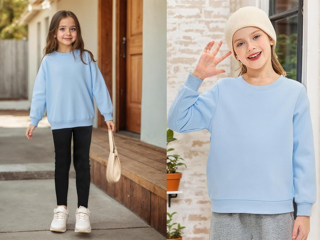 Sweatshirts Mädchen Jungen Casual Pullover Classic Baumwolle Hoodie Rundhalsausschnitt Langarmshirts