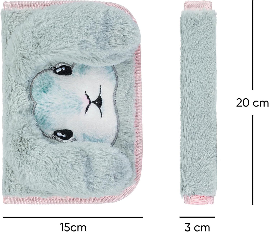 Baagl Federmäppchen Schüleretui Federtasche Mädchen Schreibwaren - Bunny | Dieses Federpenal und Sch