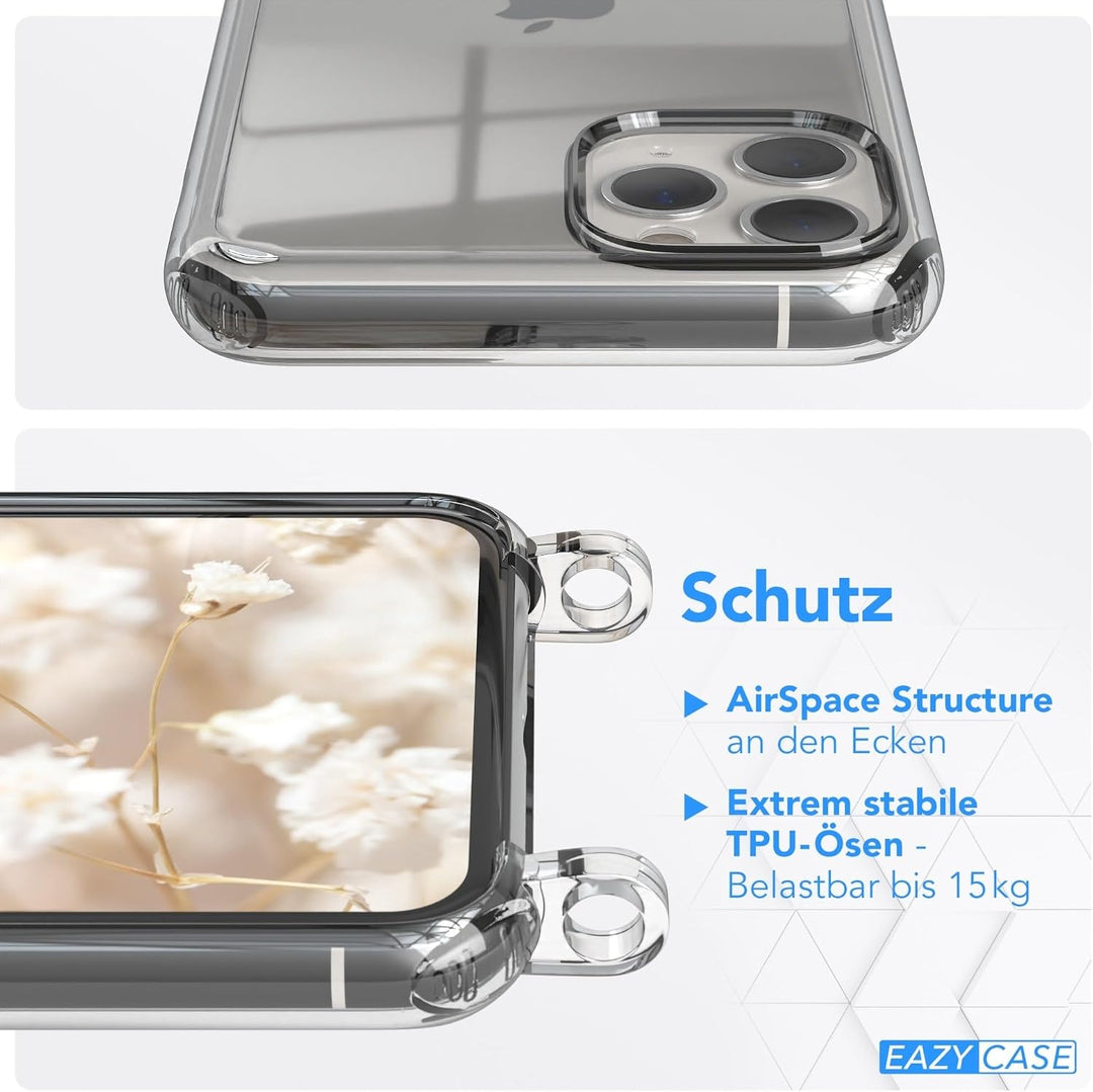 EAZY CASE Handykette - Verstellbares Taschenband kompatibel mit iPhone 11 Pro, Schulterriemen, Handy