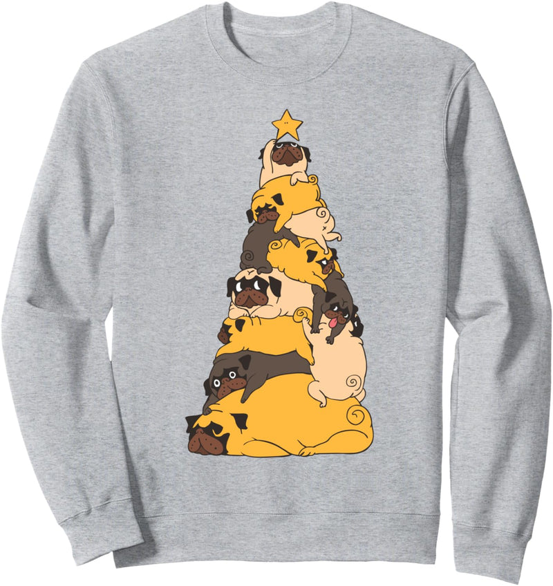 Christmas Tree Pugs Sweatshirt