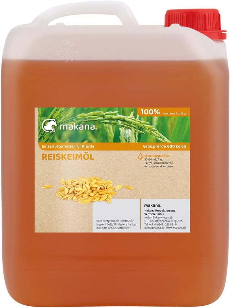Makana Reiskeimöl für Tiere, raffiniert, 100% rein, 5000 ml Kanister (1 x 5