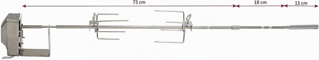 BBQ-Toro Edelstahl Grillspiess Set für die komplette Weber Genesis II 200er und 300er Serie inkl. 2X