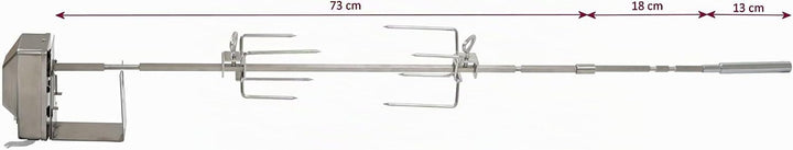 BBQ-Toro Edelstahl Grillspiess Set für die komplette Weber Genesis II 200er und 300er Serie inkl. 2X