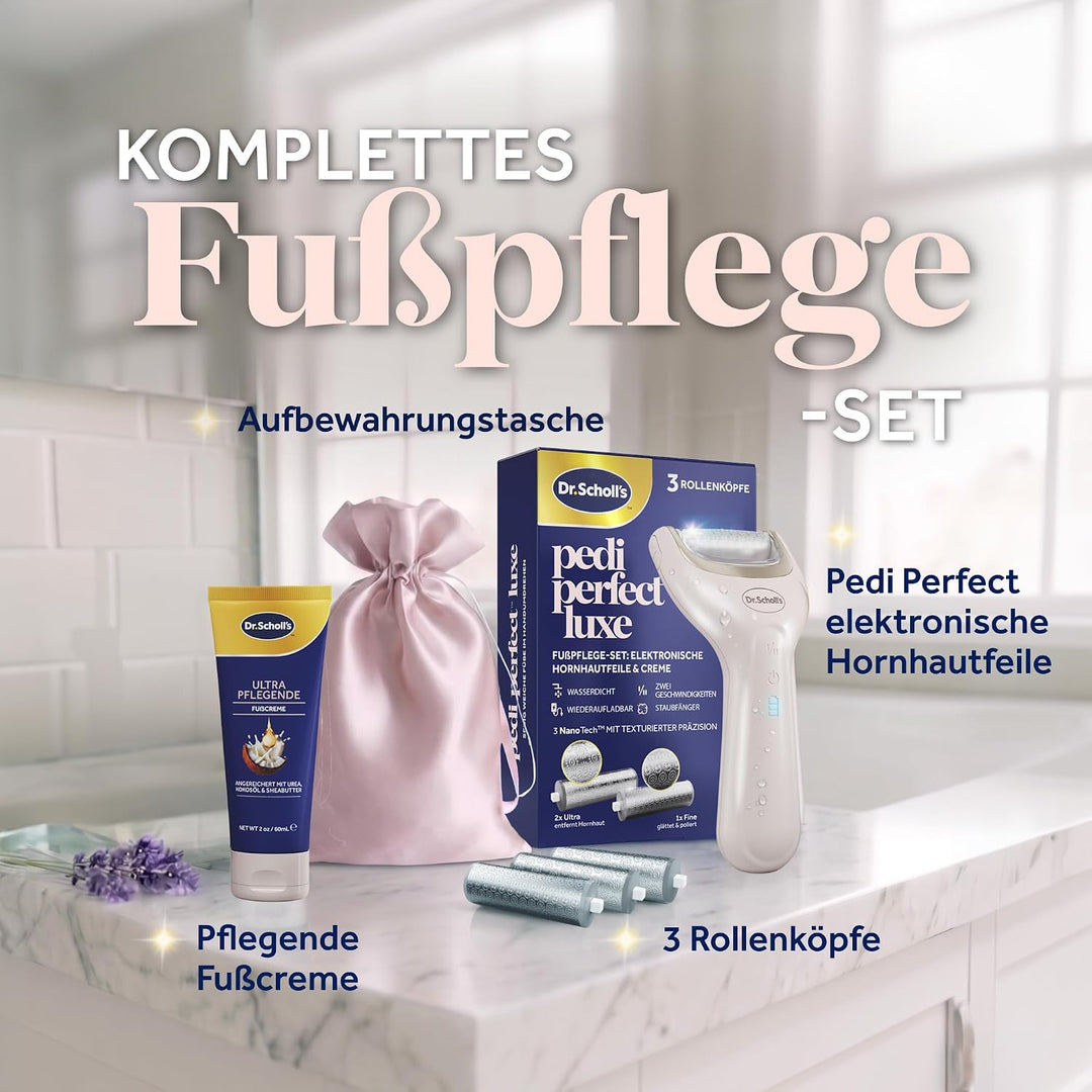 Dr. Scholl's Pedi Perfect Luxe Elektrische Fussfeile