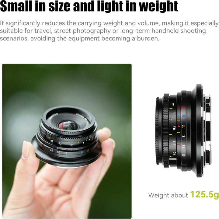 7artisans 10mm F3.5 APS-C Weitwinkel Objektiv für Fuji X, Manueller Fokus Wide-Angle Lens X Mount Ko