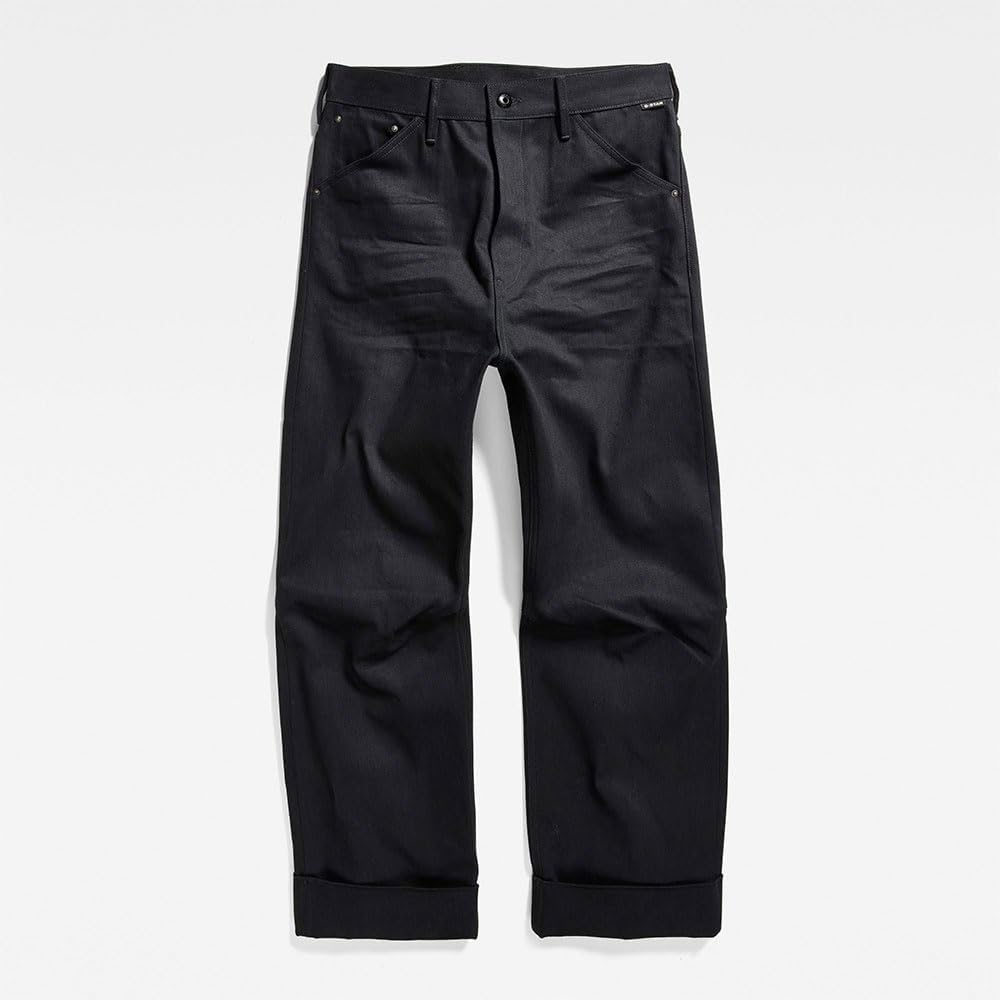 G-Star Damen Jeans Eve 3D Wide Leg Jeans 27W / 28L Schwarz (Pitch Black D20084-d182-a810), 27W / 28L