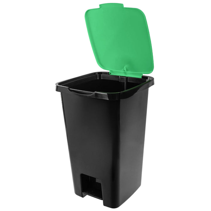 KADAX Treteimer 45 Liter, Mülleimer mit Pedal und Deckel, Grosser Abfalleimer für Mülltrennung, Tret