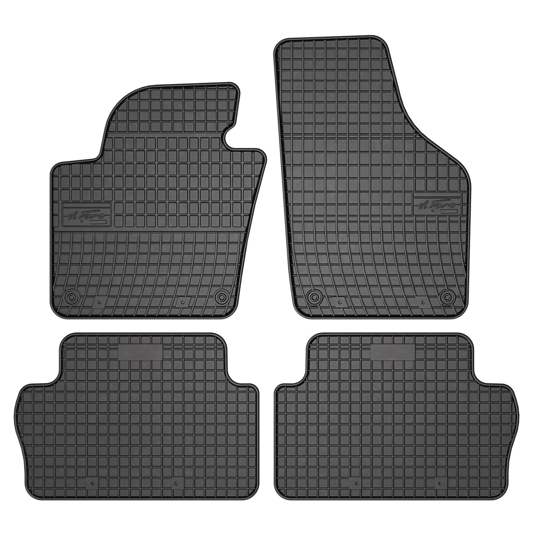 FROGUM EL Toro Gummimatten Ganzjähriges-Set von Autofussmatte Auto Fussmatten für SEAT Alhambra II 2