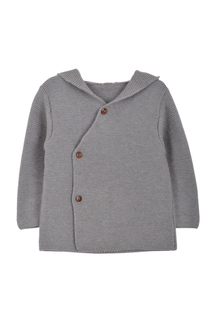 Minora Baby Junge Mädchen Strickjacke mit Kapuzenpullover - Unisex Cardigan Kinder Winter Kleidung 4