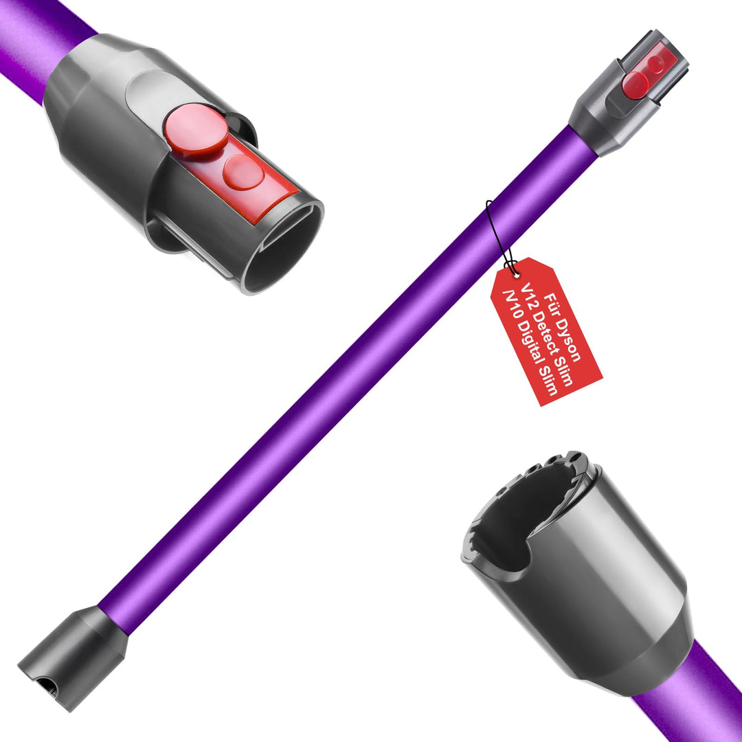 Swetfela Verlängerungsrohr für Dyson V12 Detect Slim / V10 Digital Slim Stabstaubsauger, 74cm Alumin