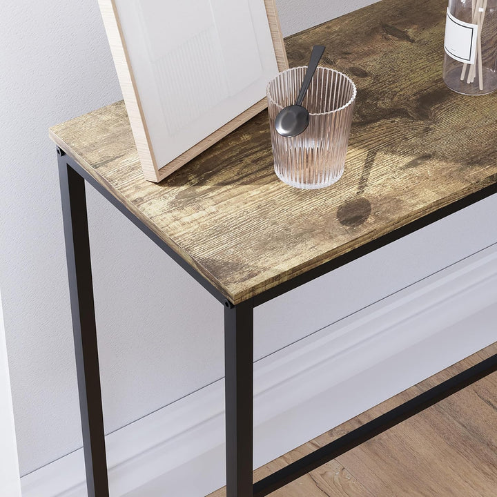 Vida Designs Brooklyn Konsolentische, Holz, Dark Wood, No Drawer Dark Wood No Drawer, Dark Wood No D