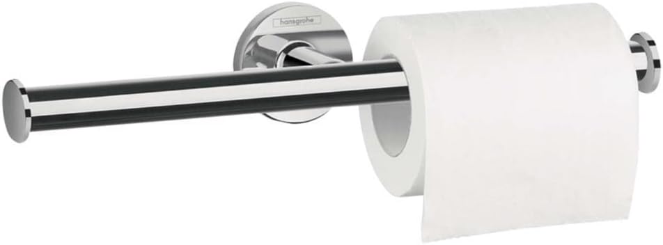 hansgrohe Logis Universal Toilettenpapierhalter (Badzubehör für 2 Rollen, ohne Abdeckung) Chrom Papi