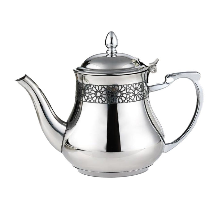Orientalische Induktions-Teekanne 1,5 L, Orientalisch Teapot aus Messing, mit integriertem Filter, t
