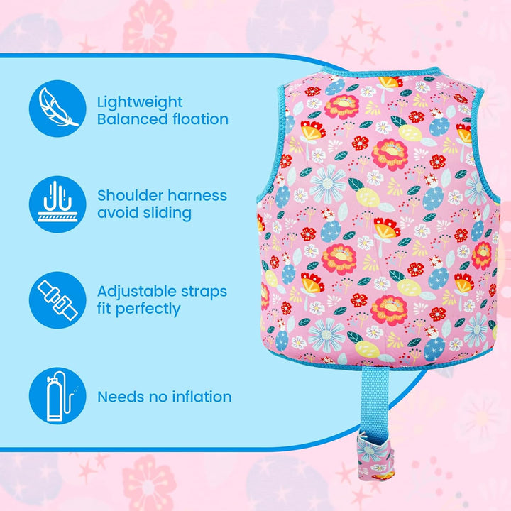 Zeraty Kleinkind Schwimmjacke - Leichte Kinder Schwimmweste - Schwimmhilfe für Kinder - Floating Bad
