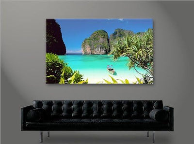 islandburner Bild Bilder auf Leinwand KOH Tao Thailand 1p XXL Poster Leinwandbild Wandbild Dekoartik