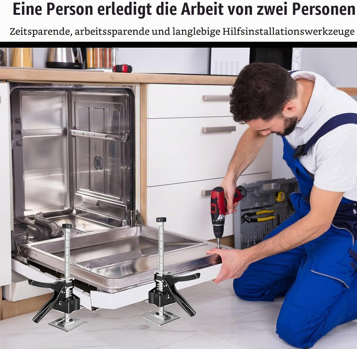 MaxAwe 2 Stk Arbeitssparender Arm Handheld Jack Tool mit Skala, 35cm Höhenversteller, 240kg Hebewerk