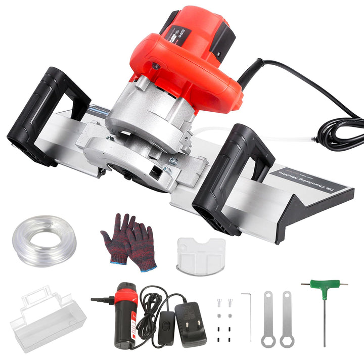 1200W Fliesenschneider Elektrisch, 43 Grad Steintrennmaschine, Fliesenschneider Nassschneider mit 11