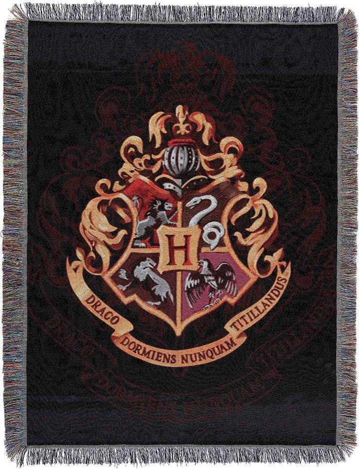 Northwest Gewebte Tapisserie-Überwurfdecke, 122 x 152 cm, Schwarz