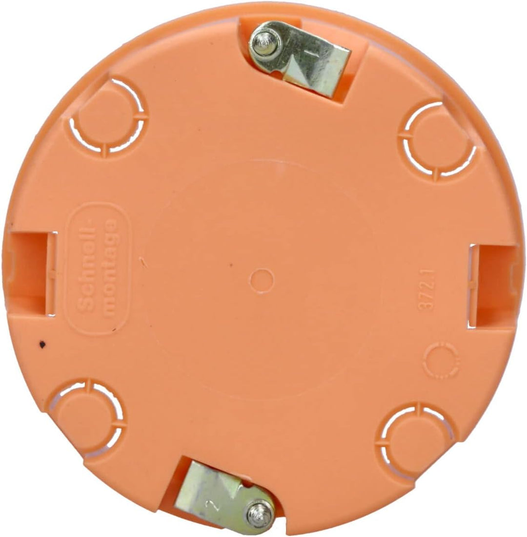 Voxura Hohlwanddose Gerätedose Schalterdose Abzweigdose Orange Unterputz UP HW Ø 68mm 35mm Tiefe fla