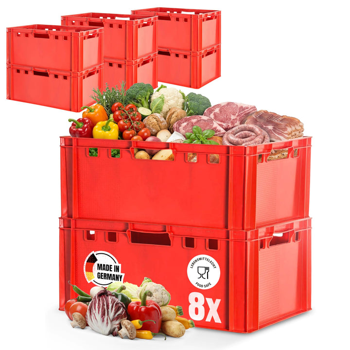 Fleischkiste E3 Fleischkiste Rot Fleischerkiste Fleischkisten Kiste Fleischkiste Eurobox Lebensmitte