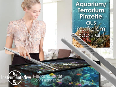 Aquarium Pinzette Gerade Futterpinzette Pflanzenpinzette 9 cm bis 60 cm (60,0 cm), 60,0 cm