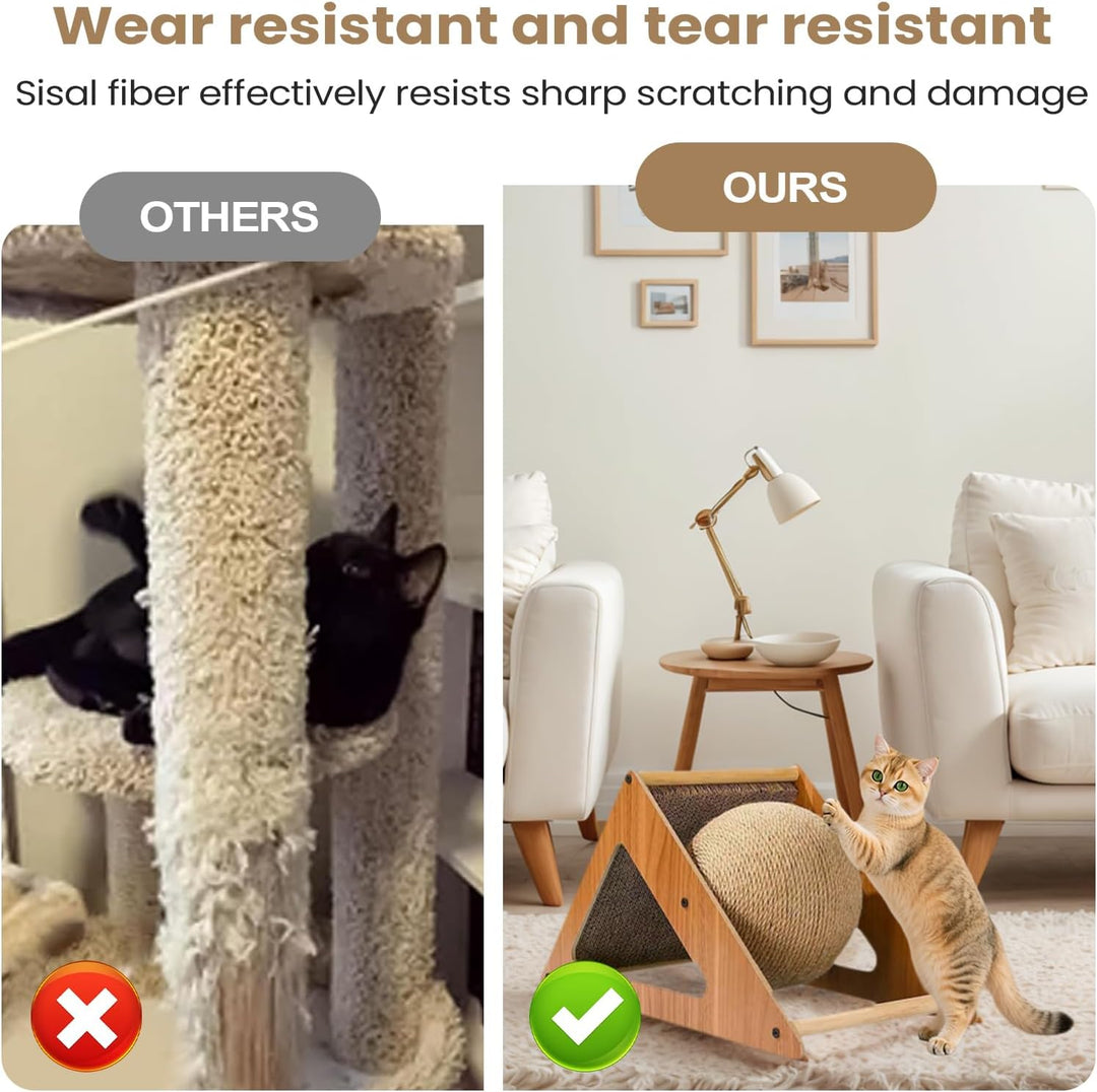 Kratzball für Katzen – Spielzeug für Kätzchen | Kratzball für Katze | Kratzball für Übung und Spiel