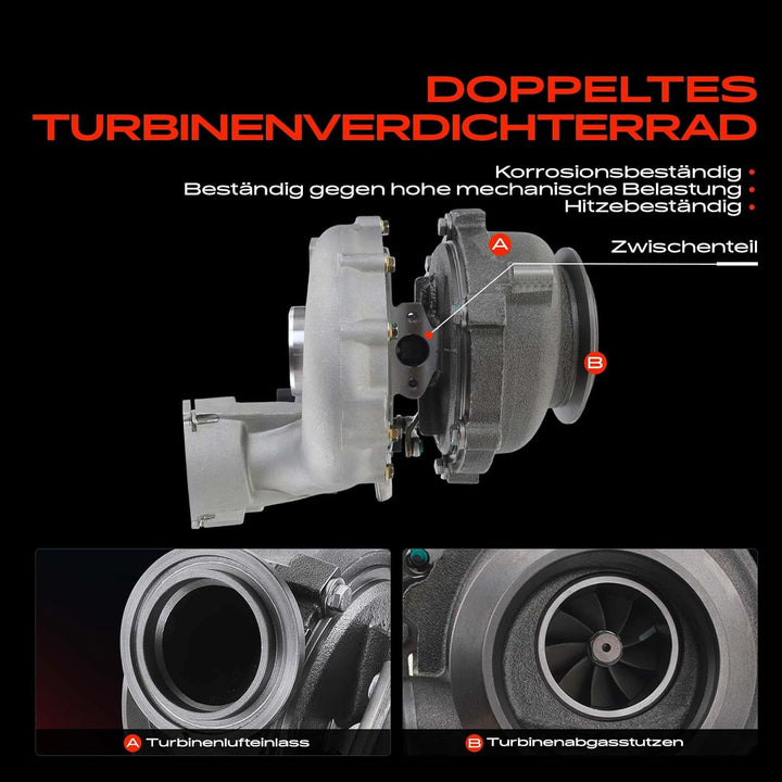 Frankberg Turbolader Kompatibel mit X3 E83 3.0d 2005-2008 Replace# 7796316014