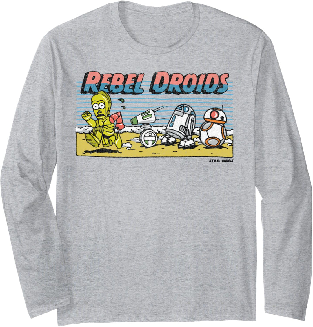Star Wars: The Rise Of Skywalker Rebel Droids Langarmshirt