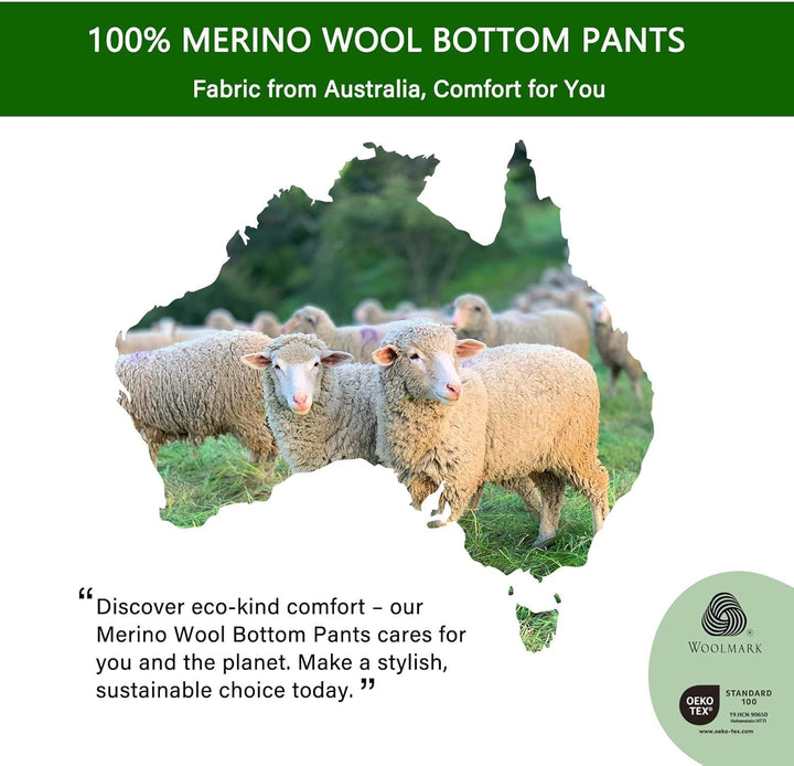 Merino Protect Leggings aus 100% Merinowolle Damen Base Layer Thermal Underwear weiche Lange Lange U