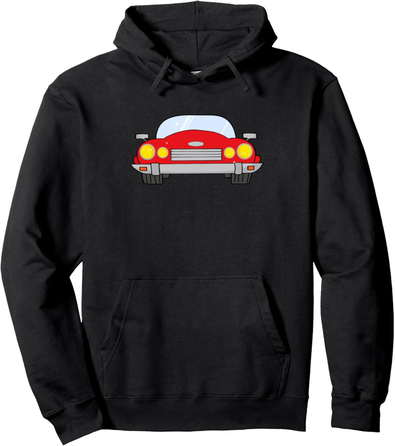 Rotes Cabrio-Auto Pullover Hoodie