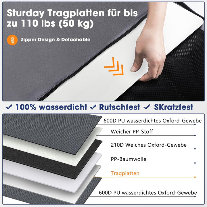 MIXJOY Hunde Autositz Extra Stabiler, Hundesitz Auto Wasserdichter Rutschfester Hundeautositz Hundes