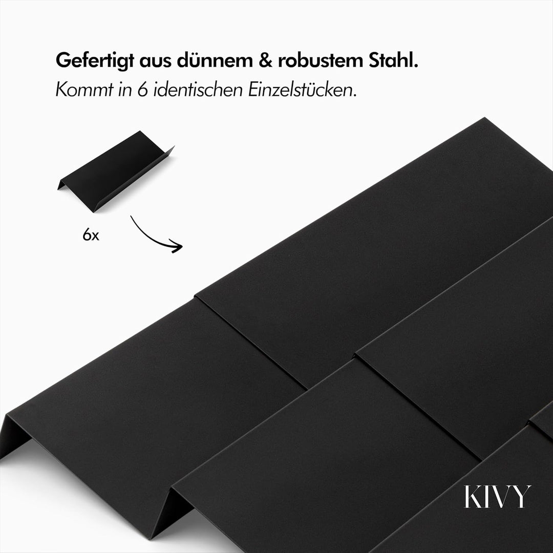 KIVY Gewürzregal Schublade Metall - Verstellbar & passend für alle Schubladen - Gewürz Organizer Sch